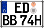 German license plate, Plates for oldtimers (type 