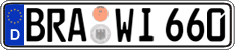 German license plate, Regular plates