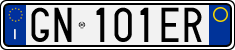 License plate of Italy, Cars (1994 year series)