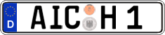 German license plate, Regular plates