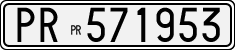 License plate of Italy, Cars (1927 year series)