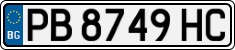 License plate of Bulgaria, Cars