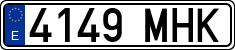 License plates of Spain, Ordinary (2000)