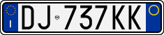 License plate of Italy, Cars (1994 year series)