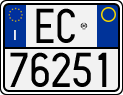 License plate of Italy, Motorcycles (1994 year series)