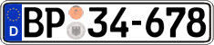 German license plate, Authorities and federal agencies
