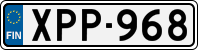 License plate of Finland, Cars