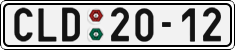 License plate of the Czech Republic, Cars (1960)