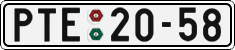 License plate of the Czech Republic, Cars (1960)