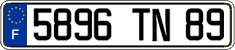 French license plate, FNI