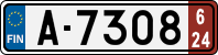 License plate of Finland, Export transit plates
