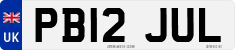 License plate of the United Kingdom, 2001 year system