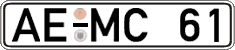German license plate, Regular plates
