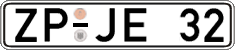 German license plate, Regular plates