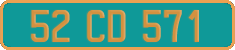 French license plate, Diplomatic