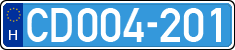 license plates of Hungary, Diplomatic
