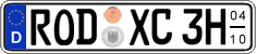 German license plate, Seasonal plates (Oldtimers)