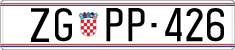 License plate of Croatia, Dealer