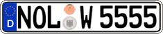 German license plate, Regular plates