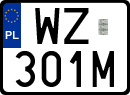 License plates of Poland, Special vehicles and motorcycles