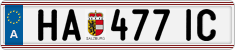 License plate of Austria, Regular plates