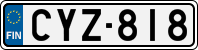 License plate of Finland, Cars