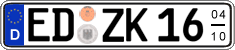 German license plate, Seasonal plates
