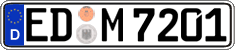 German license plate, Regular plates