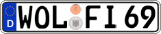 German license plate, Regular plates