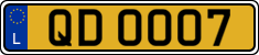 License plate of Luxembourg, 2003 year system
