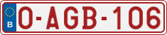 License plate of Belgium, Regular plates (2010)