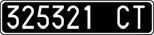 License plate of Italy, Cars (1927 year series)