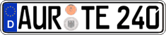German license plate, Regular plates