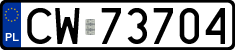 License plates of Poland, Regular car plates