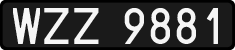 License plates of Poland, 1976 year system