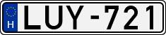 license plates of Hungary, Cars (1990)