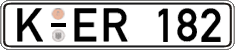 German license plate, Regular plates