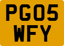 License plate of the United Kingdom, 2001 year system