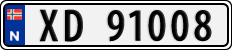 License plate of Norway, Cars