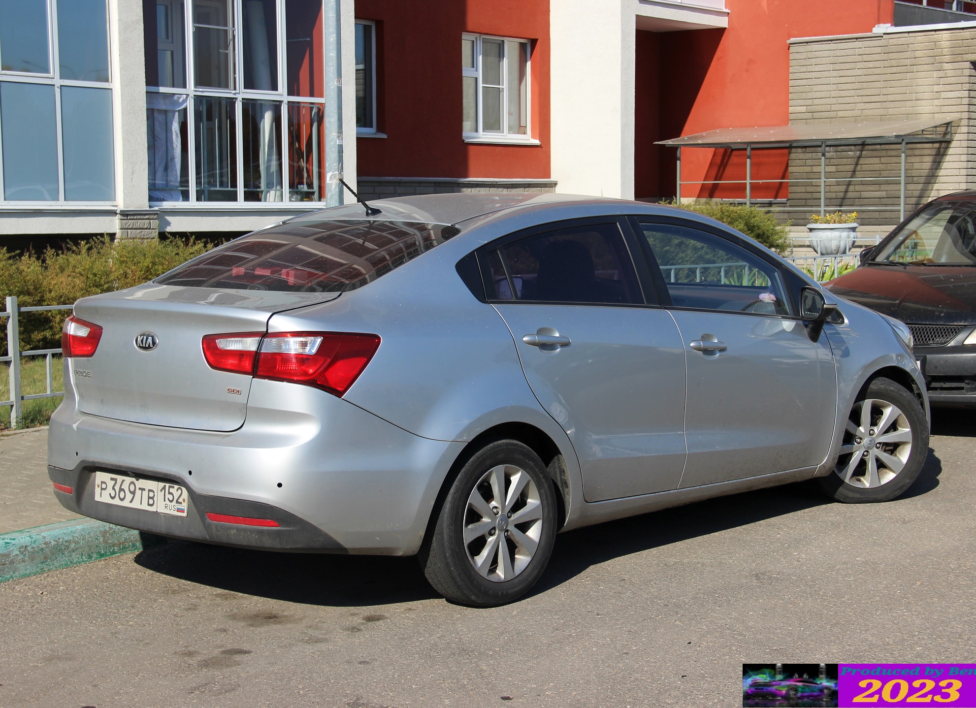 р 369 тв 152, Kia Pride 3rd gen Sedan (UB; KR-market), 2011–2017