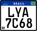 License plate of Brazil, Private owners (Mercosul)