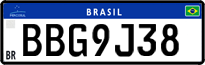 License plate of Brazil, Private owners (Mercosul)