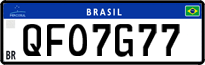 License plate of Brazil, Private owners (Mercosul)