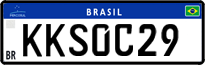License plate of Brazil, Private owners (Mercosul)