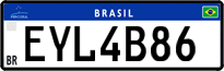 License plate of Brazil, Private owners (Mercosul)