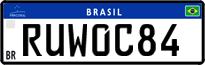 License plate of Brazil, Private owners (Mercosul)