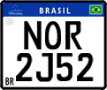 License plate of Brazil, Private owners (Mercosul)