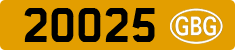 License plate of Guernsey, Regular plates