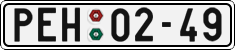 License plate of the Czech Republic, Cars (1960)