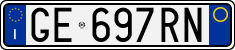 License plate of Italy, Cars (1994 year series)